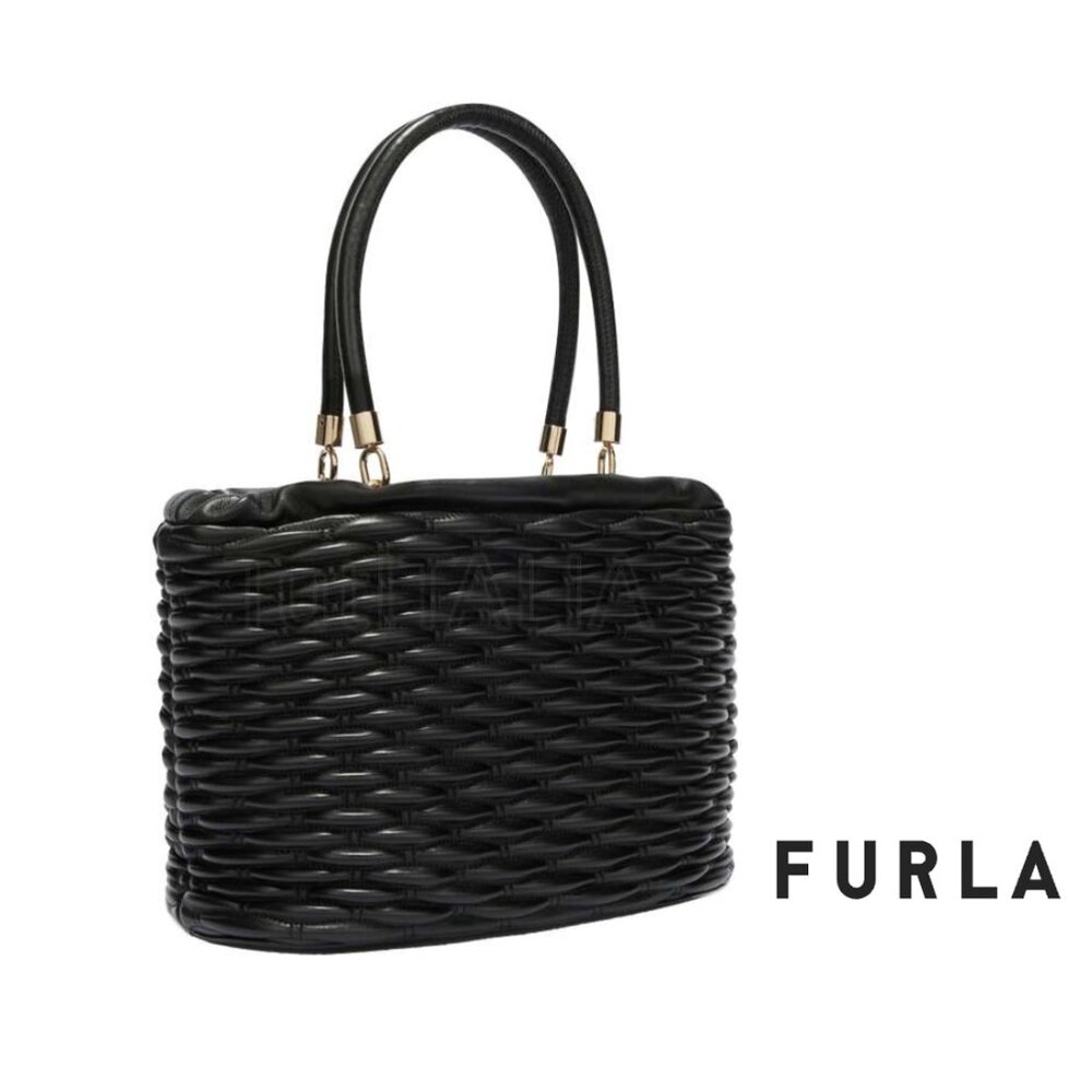 FURLA Mionido Quilted Nappa Leather Tote Bag